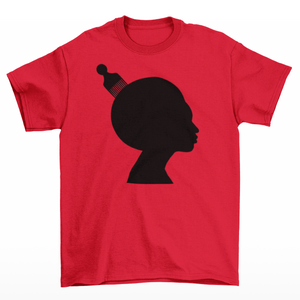 Afro Pick Cameo T-Shirt - Red