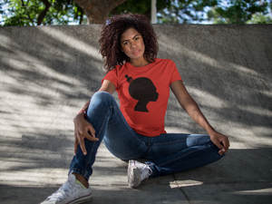 Afro Pick Cameo T-Shirt - Red