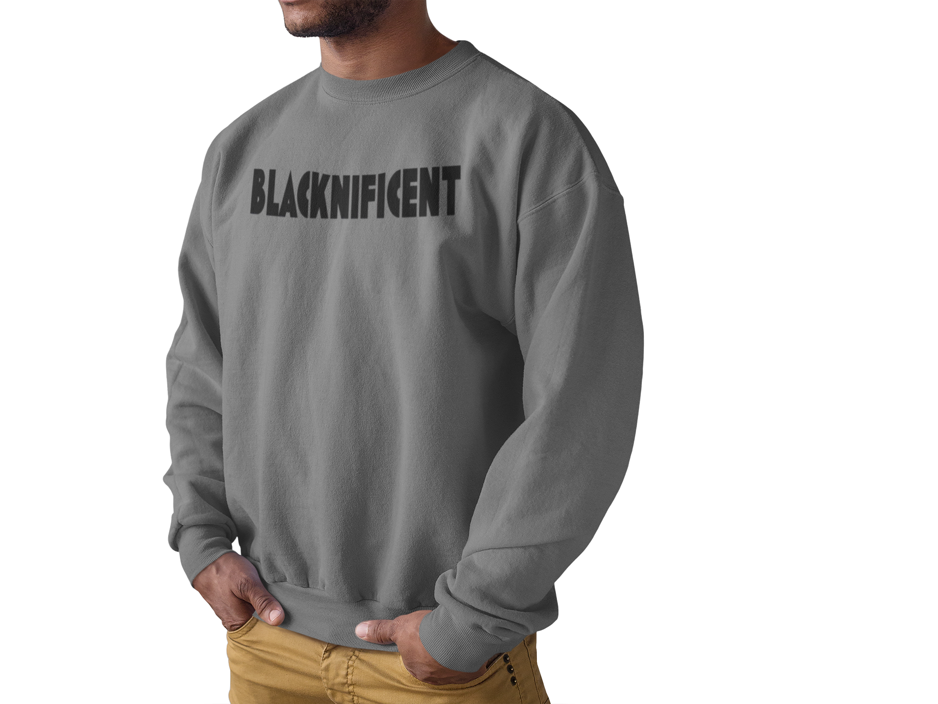 Blacknificent Sweatshirt Gray