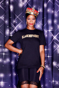 Gold Foil T-shirt (Black and White)
