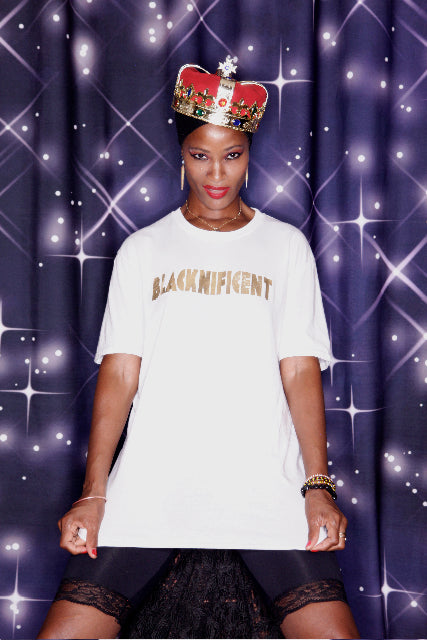 Gold Foil T-shirt (Black and White)